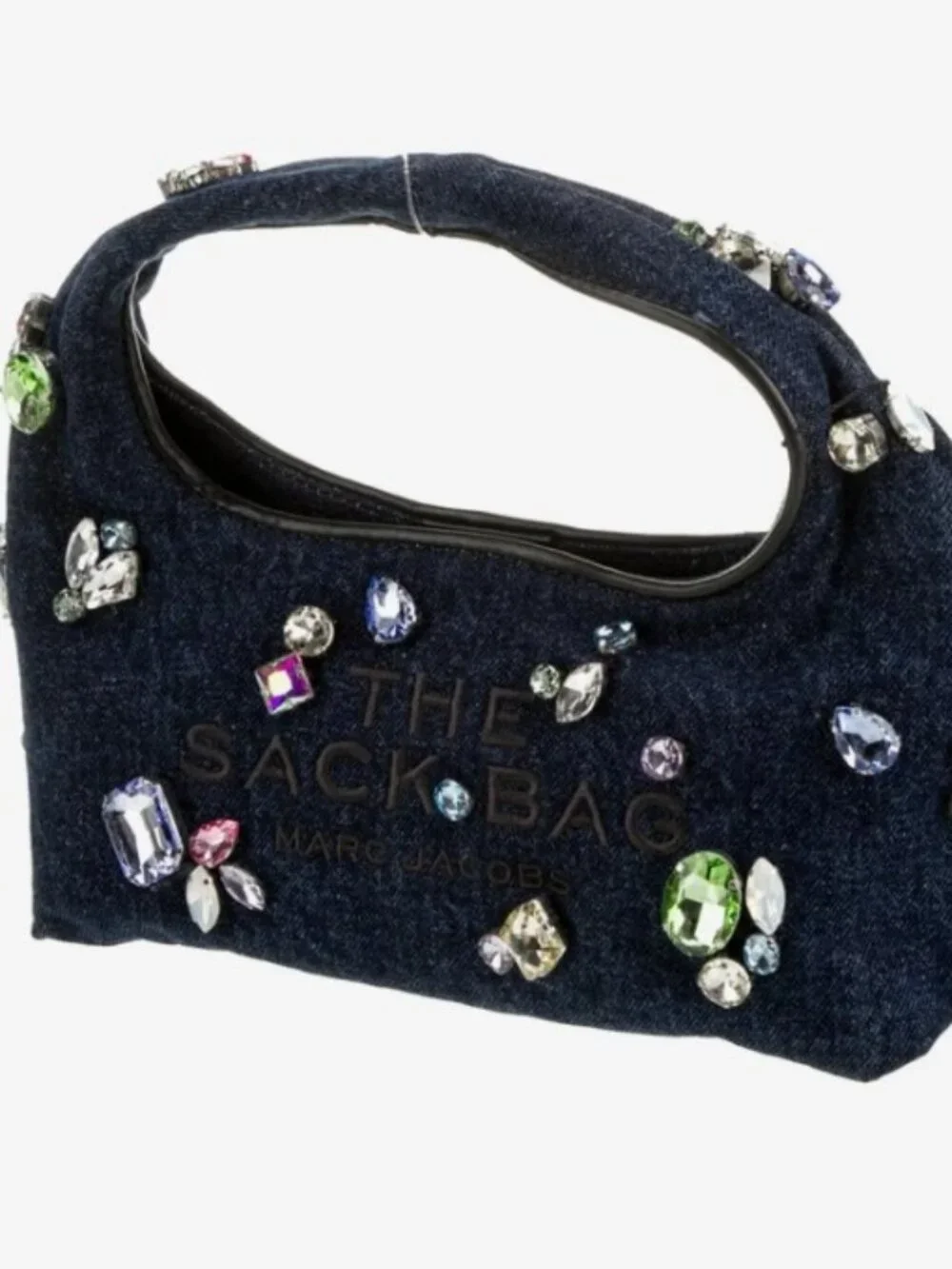 Marc Jacobs Gem Embellished Denim The Sack Bag